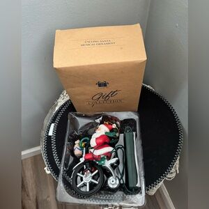 Avon Cycling Santa Musical Ornament